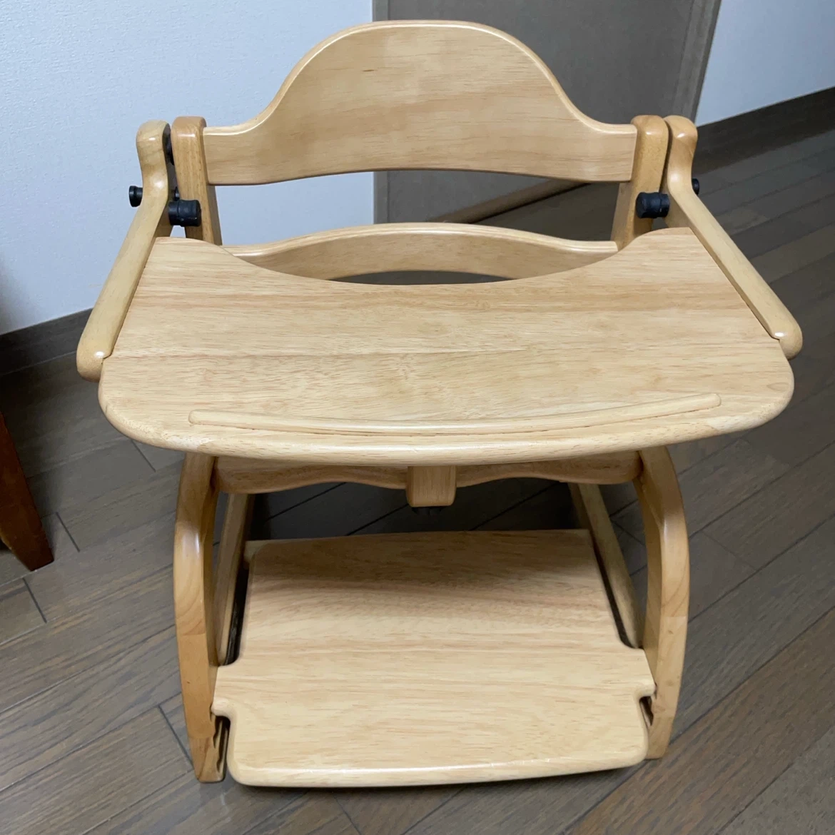 木製 ベビーチェア テーブル付き