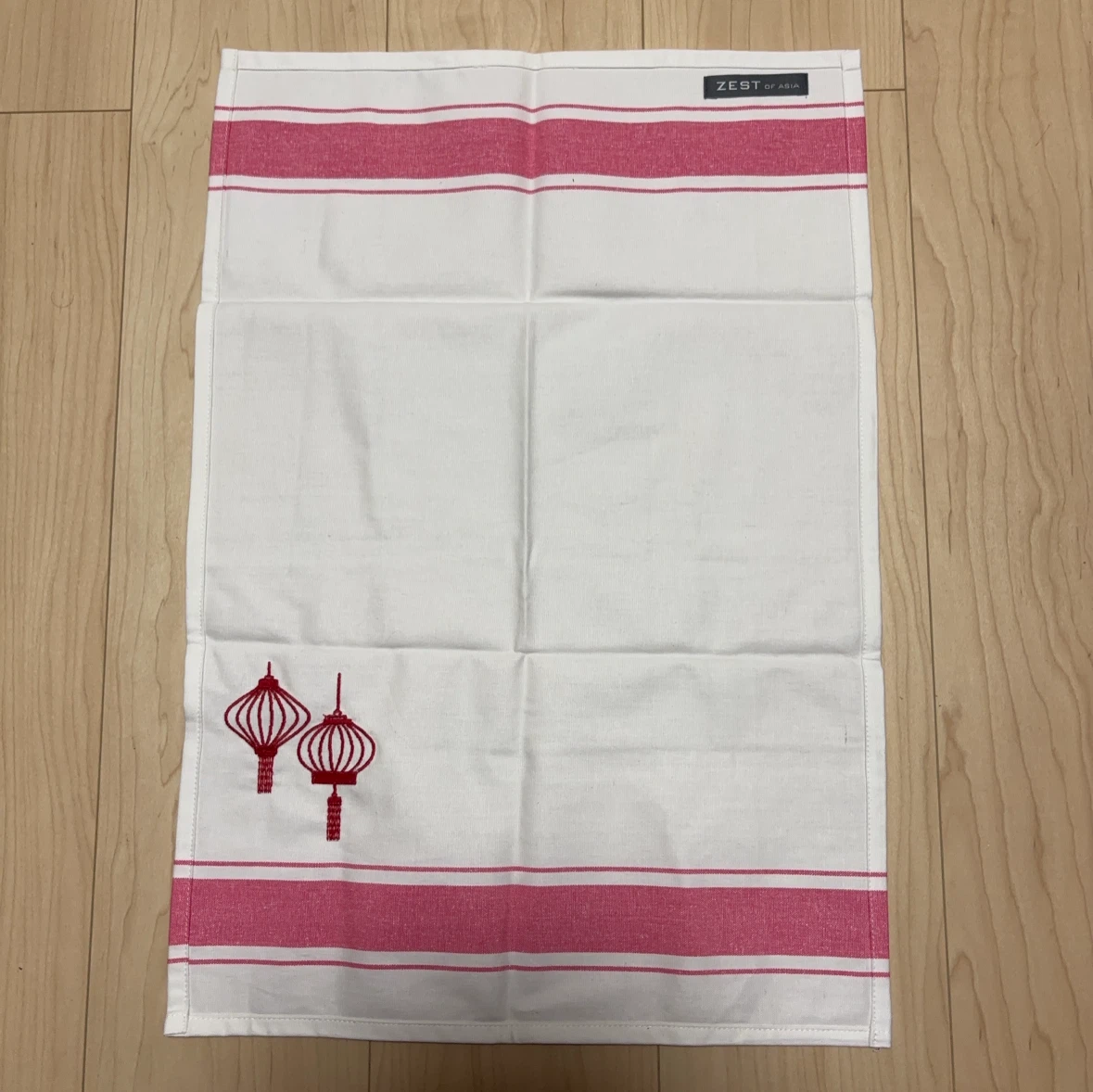 香港限定 ZEST of Asia ゼスト・オブ・アジア  刺繍キッチンクロス 4枚セット