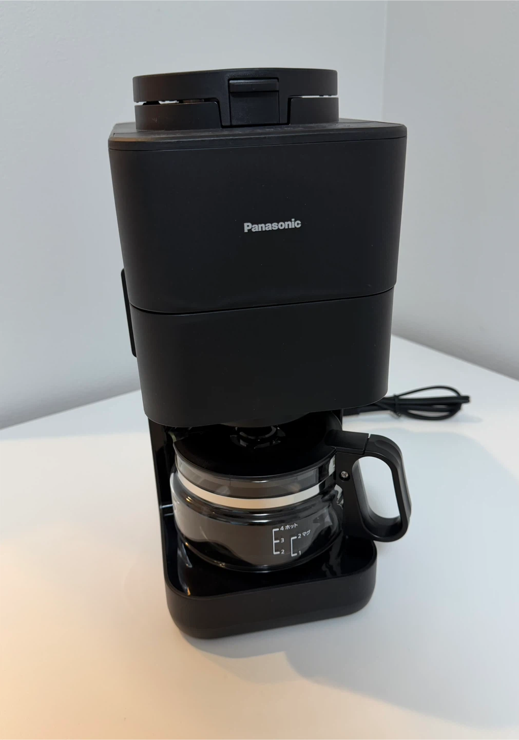 1回のみ使用　パナソニック Panasonic 全自動コーヒーメーカー ミル付 NCA58-K  コーヒー豆のおまけ付