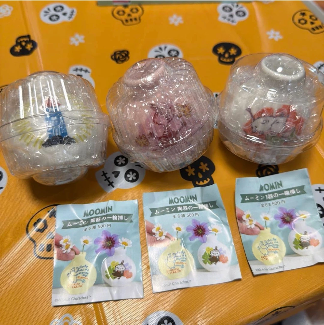 ムーミン 陶器の一輪挿し 3個セットの写真2枚目