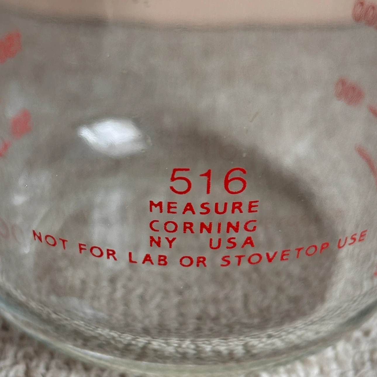 USA 製 PYREX ガラス製 メジャーカップ 500ml 旧ロゴ レアの写真4枚目