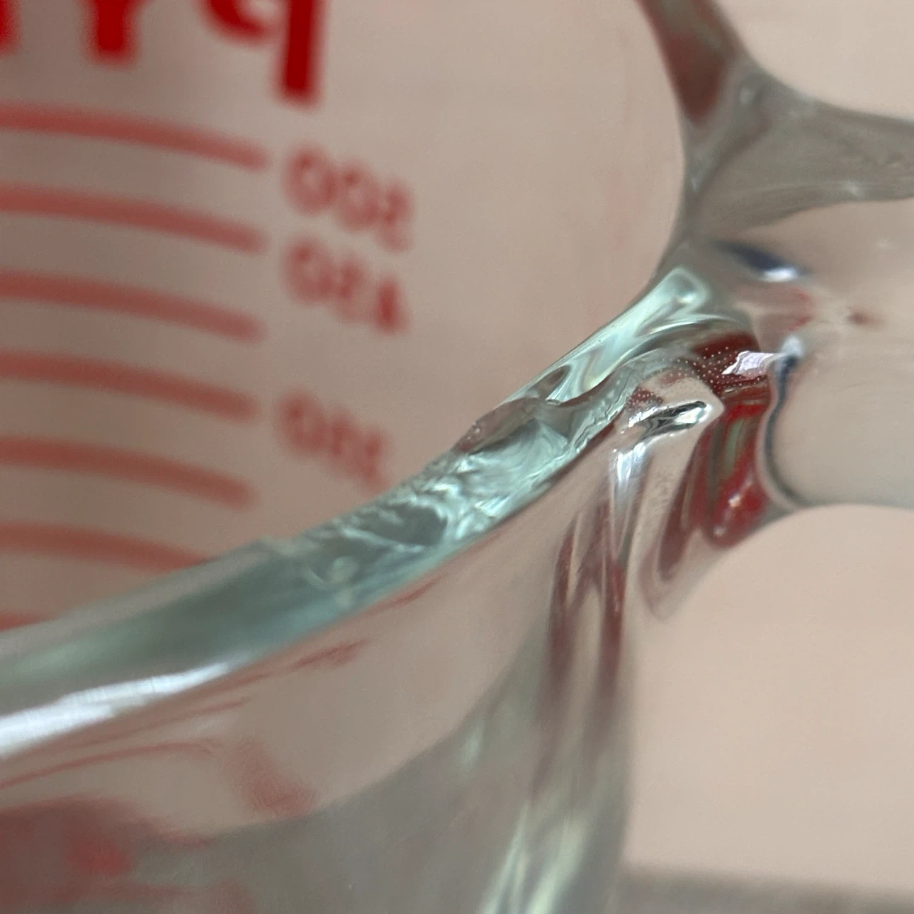 USA 製 PYREX ガラス製 メジャーカップ 500ml 旧ロゴ レアの写真5枚目