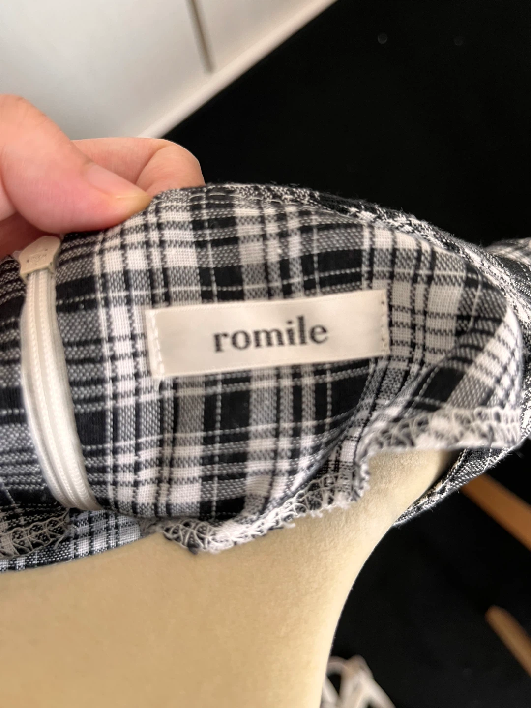 romile★チェック柄ワンピース★Fサイズの写真6枚目