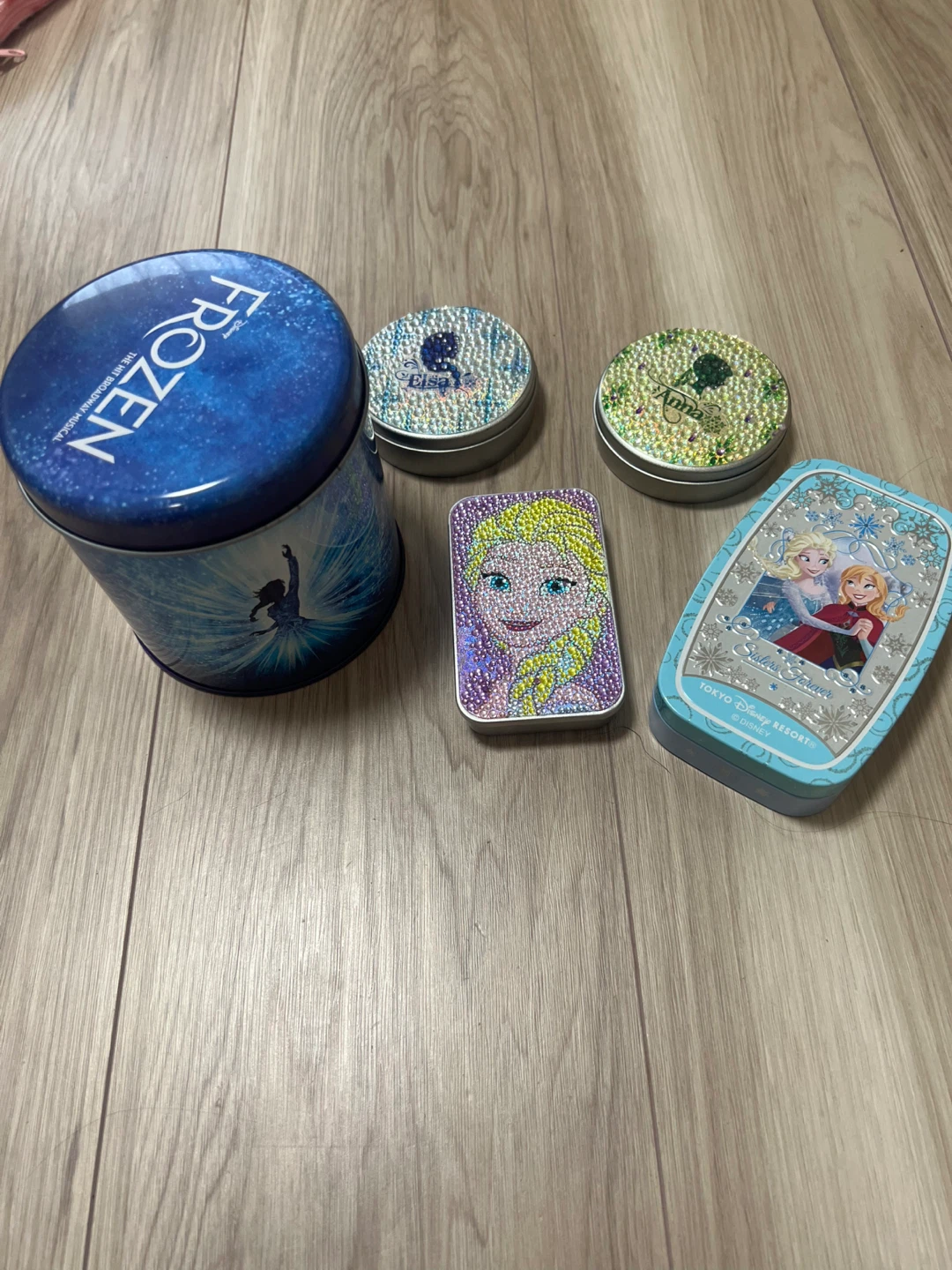 アナと雪の女王 空き缶 5種セット ディズニー