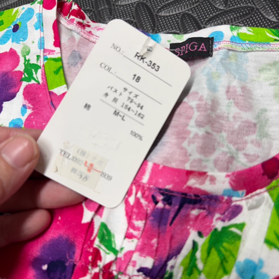 スピーガ 花柄チュニック M-Lの写真2枚目
