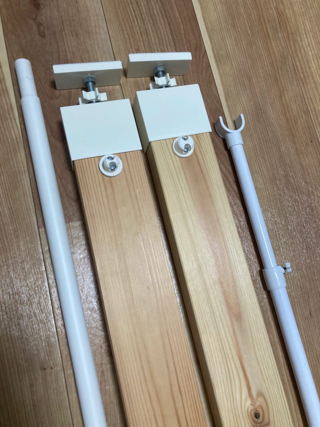 突っ張り棒式 木製収納ラック パーツセットの写真3枚目