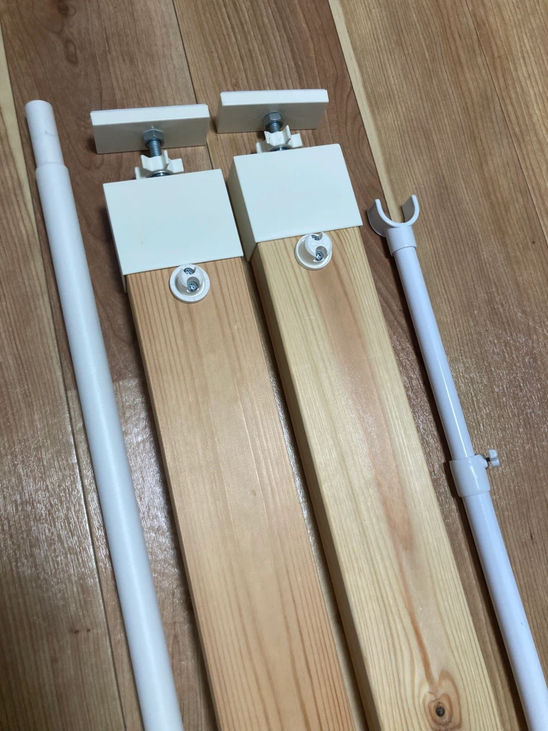 突っ張り棒式 木製収納ラック パーツセットの写真3枚目