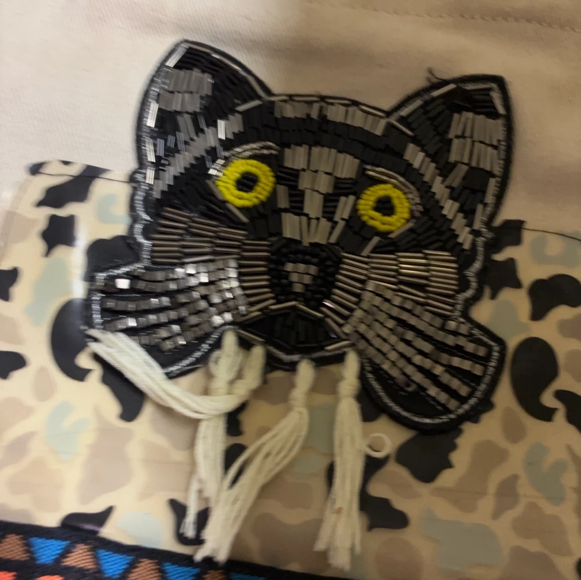 猫モチーフ刺繍 キャンバストートバッグの写真2枚目
