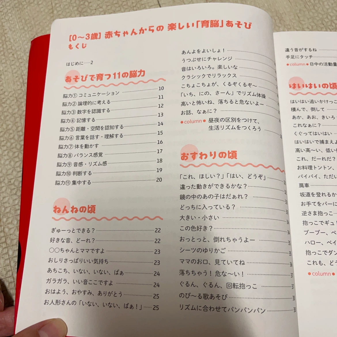 【本】赤ちゃんからの楽しい『育脳』あそび　0〜3歳の写真2枚目