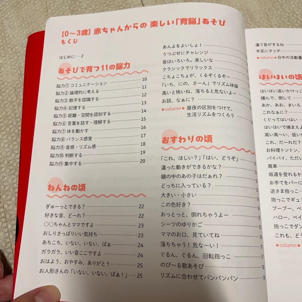【本】赤ちゃんからの楽しい『育脳』あそび 0〜3歳の写真2枚目