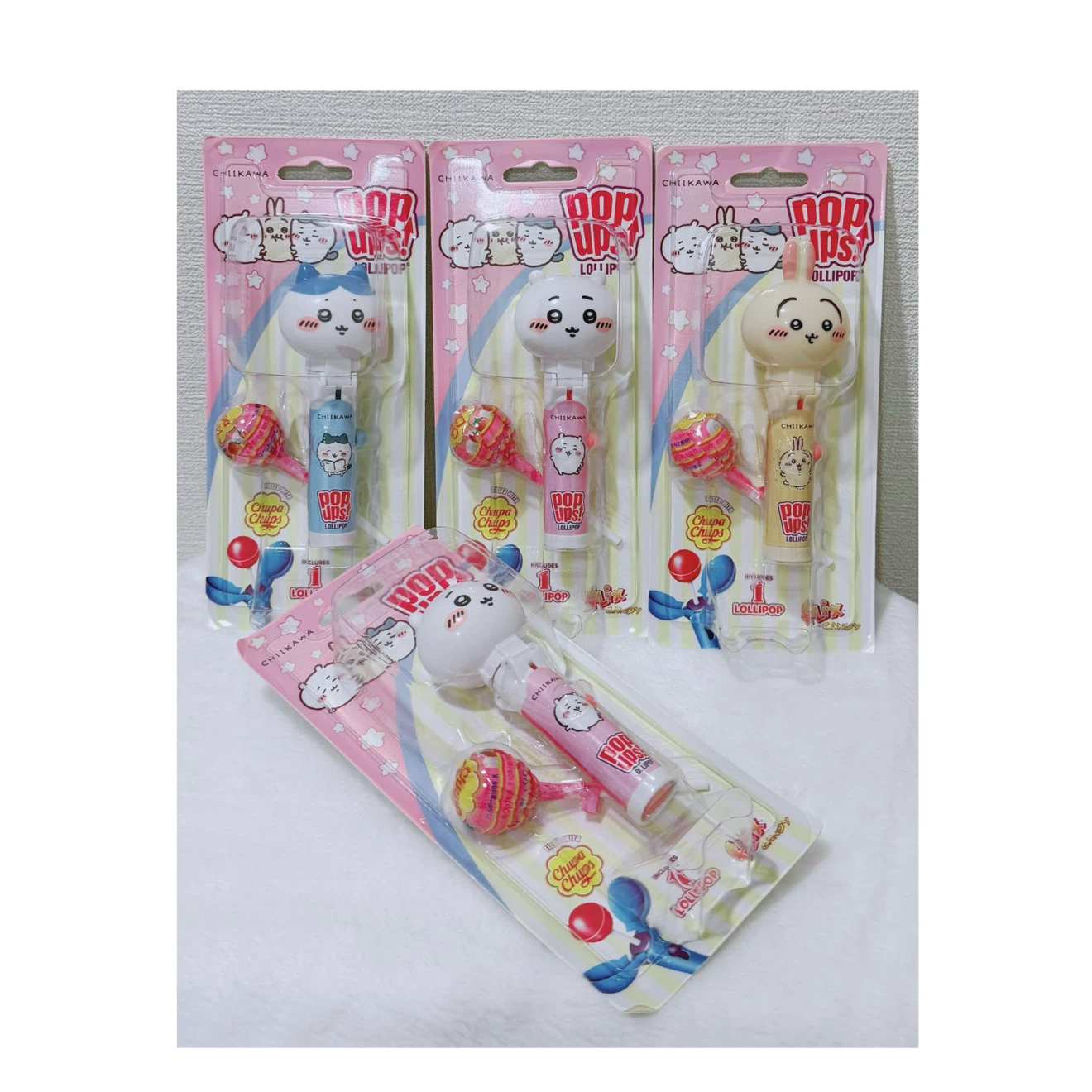 新品◆ちいかわ ポップアップ キャンディ　４個セット◆チュッパチャプス