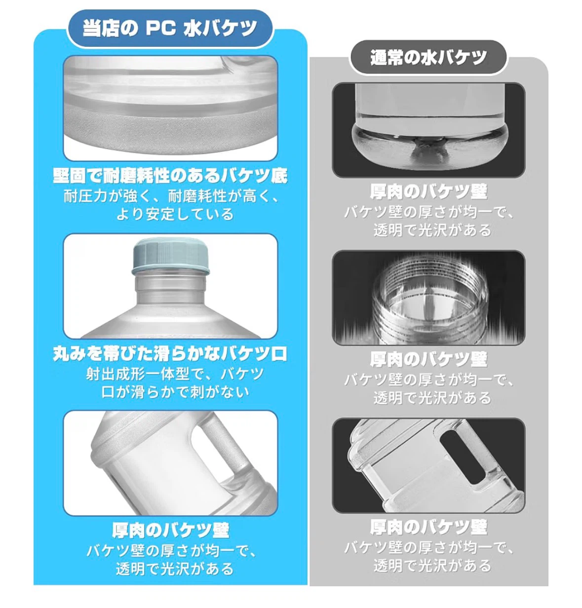 非常用給水タンク 5L ウォータータンク 貯水タンク ボトル 2個セットの写真6枚目