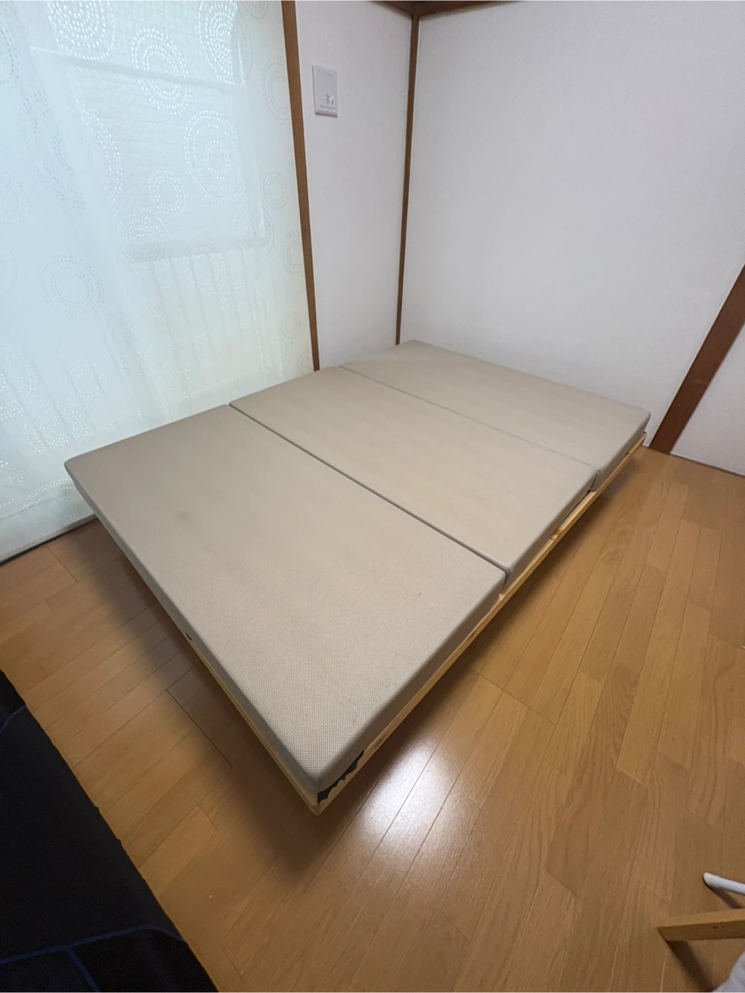 セミダブル　木製すのこベッド マットレス付き　バラ売り可能の写真2枚目