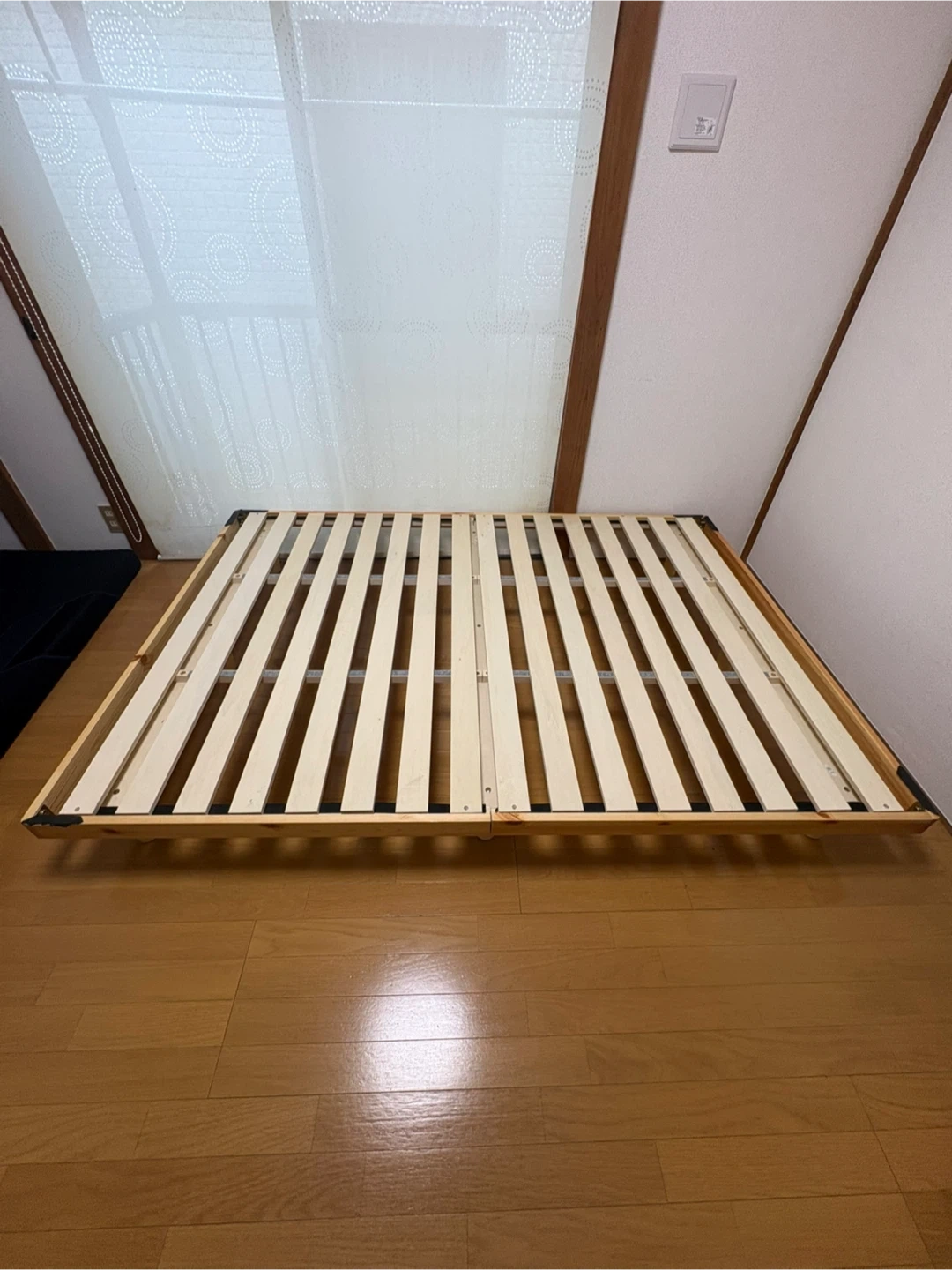 セミダブル 木製すのこベッド マットレス付き バラ売り可能の写真4枚目