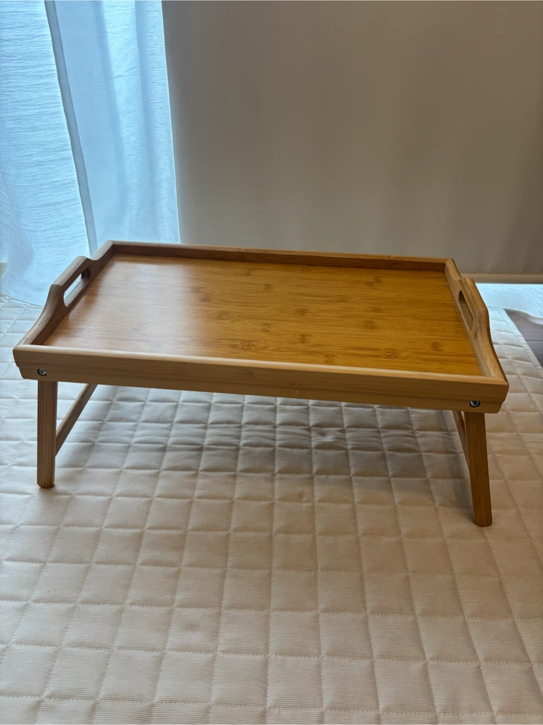 IKEA竹製　折り畳みトレーテーブル