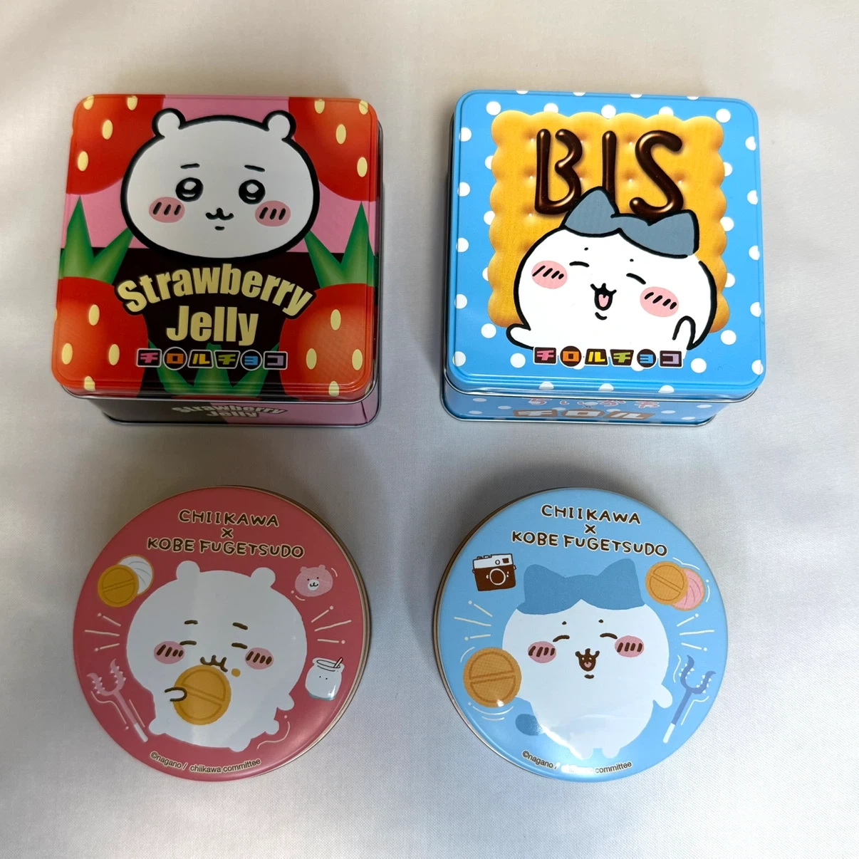 ちいかわ チロルチョコ 風月堂 缶 4個セット