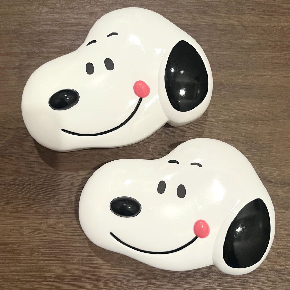 【新品・未使用品】Snoopyスヌーピー フェイス型小物入れ 2個セット 限定品