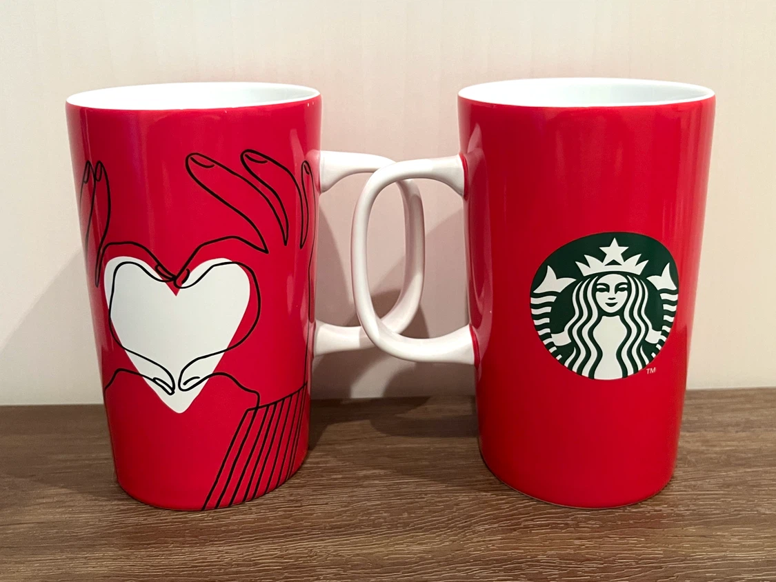 【新品】 STARBUCKS ホリデー限定円形カップマグ 355ml 2種セットの写真2枚目