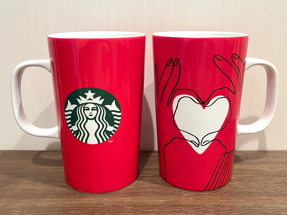 【新品】 STARBUCKS ホリデー限定円形カップマグ 355ml 2種セットの写真3枚目