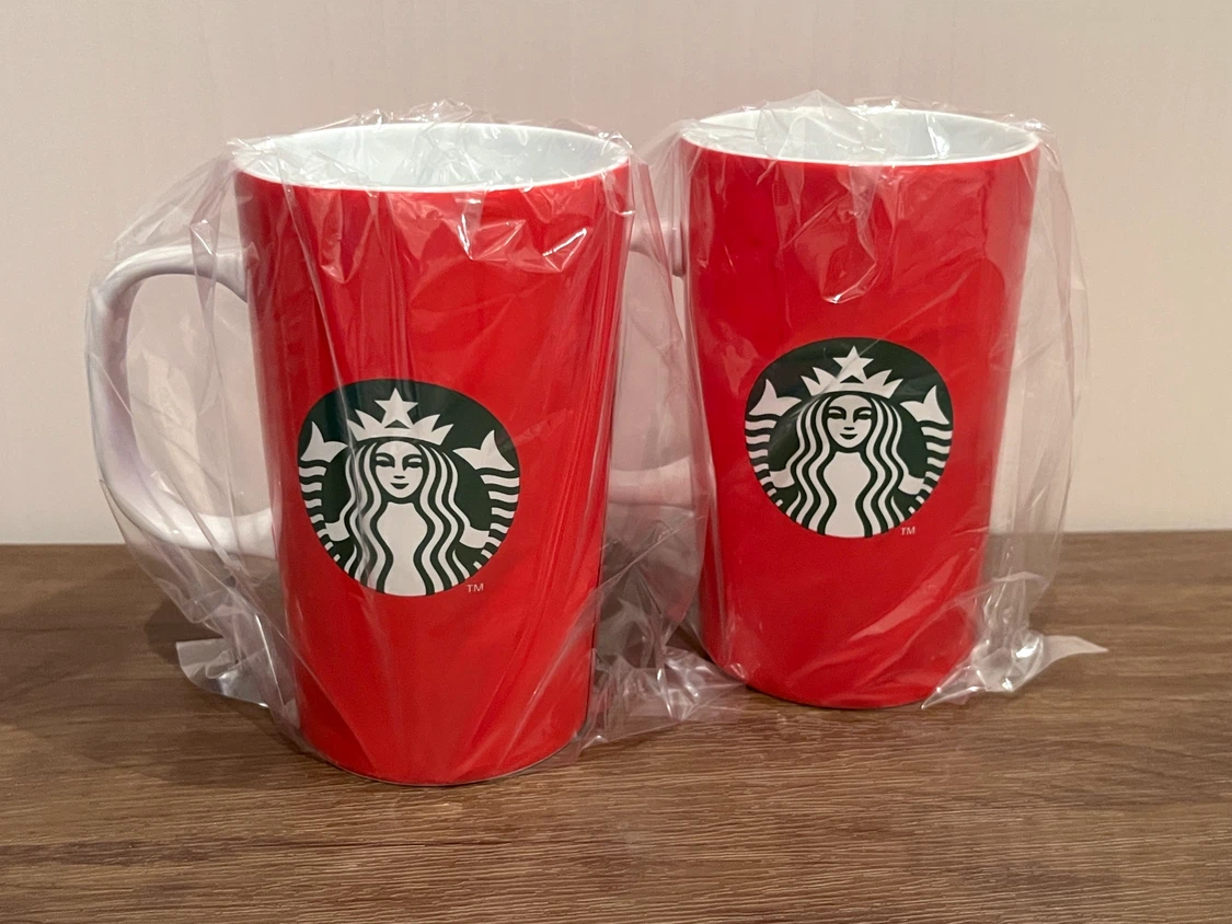 【新品】 STARBUCKS ホリデー限定円形カップマグ 355ml 2種セットの写真9枚目