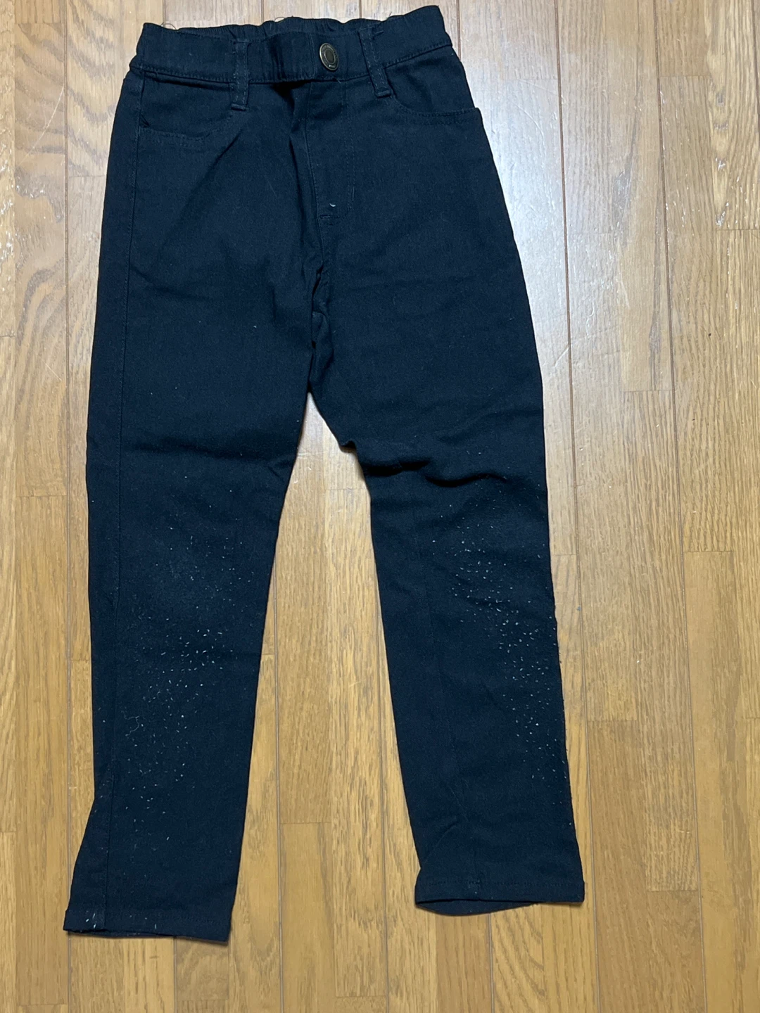 キッズ ストレッチパンツ 黒 120cm