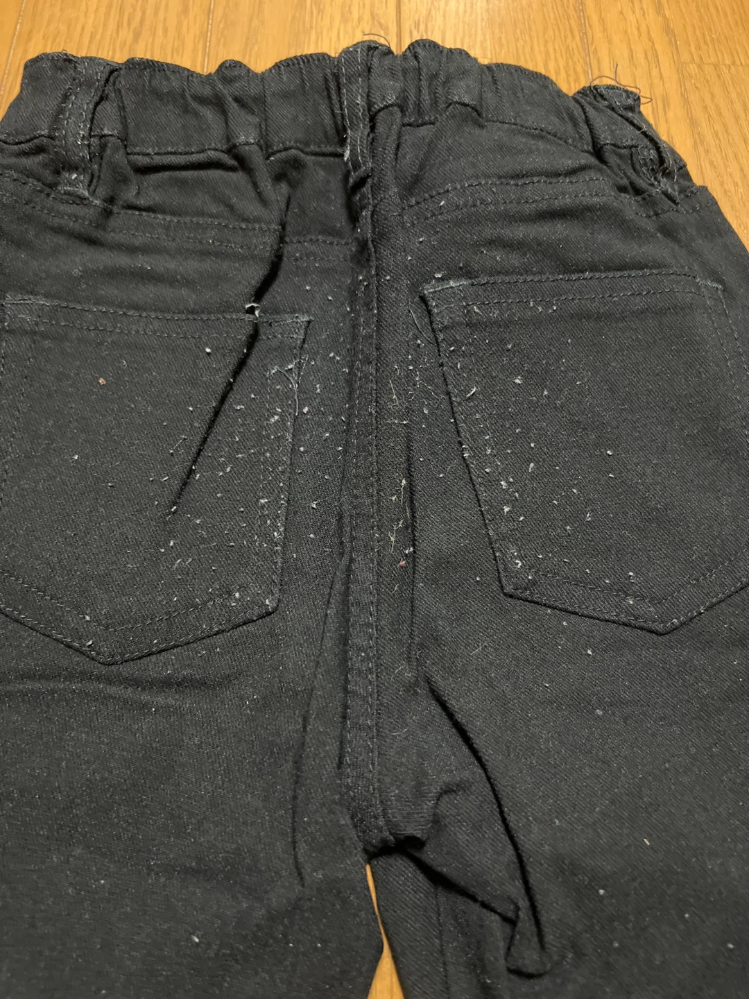 キッズ ストレッチパンツ 黒 120cmの写真3枚目