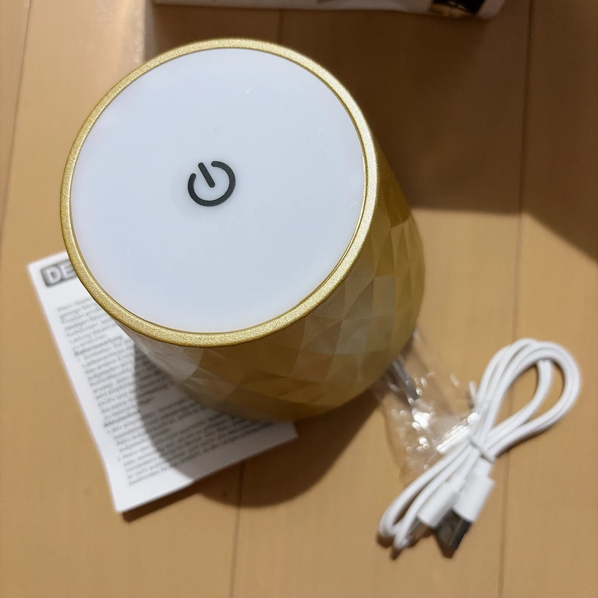 新品未使用　ワインボトルランプ　ゴールドの写真7枚目