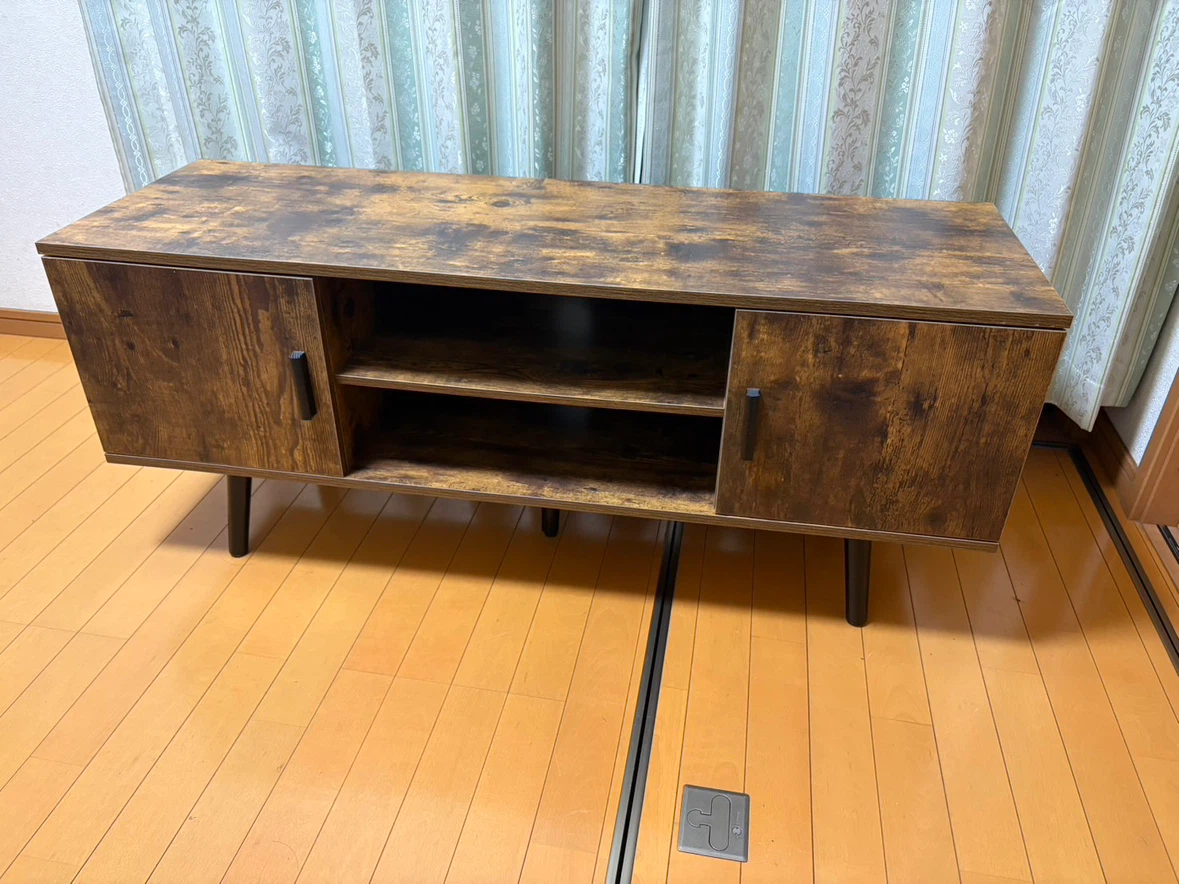 木目調 TVボード テレビ台　120cm