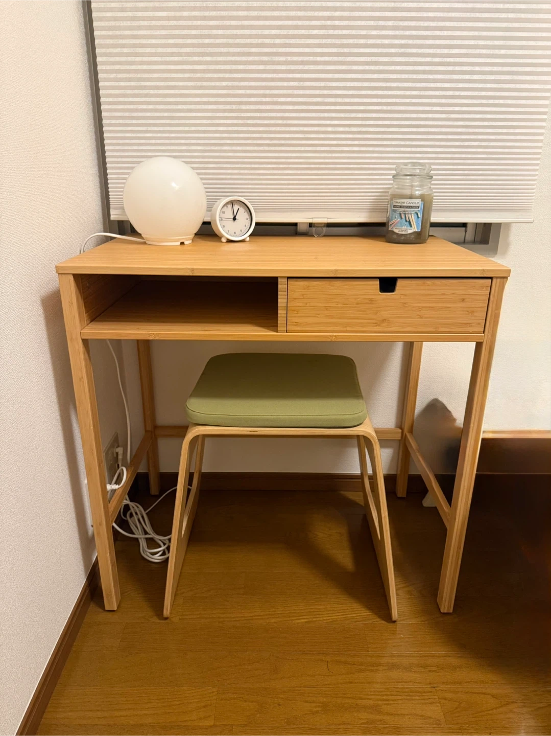 IKEA デスク チェア、ランプ、キャンドルセット 竹製