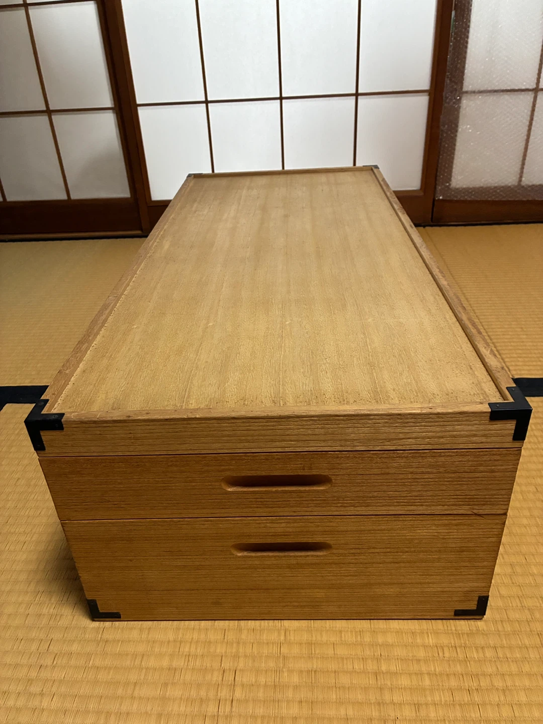 桐製 衣装ケース2段② 大切な物の保管に