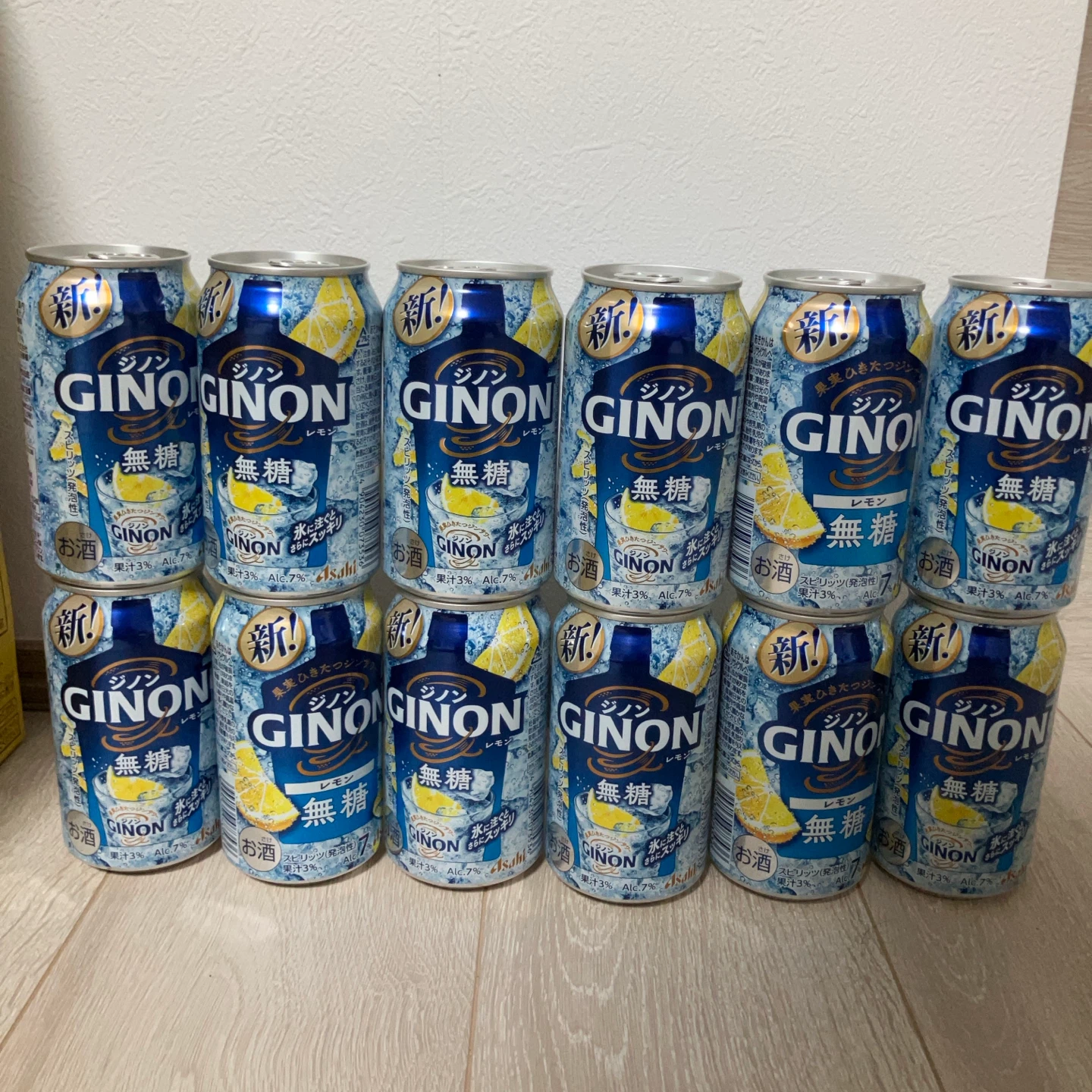 【保冷バッグ付き】アサヒ GINON ジノン レモン 無糖 12缶セット