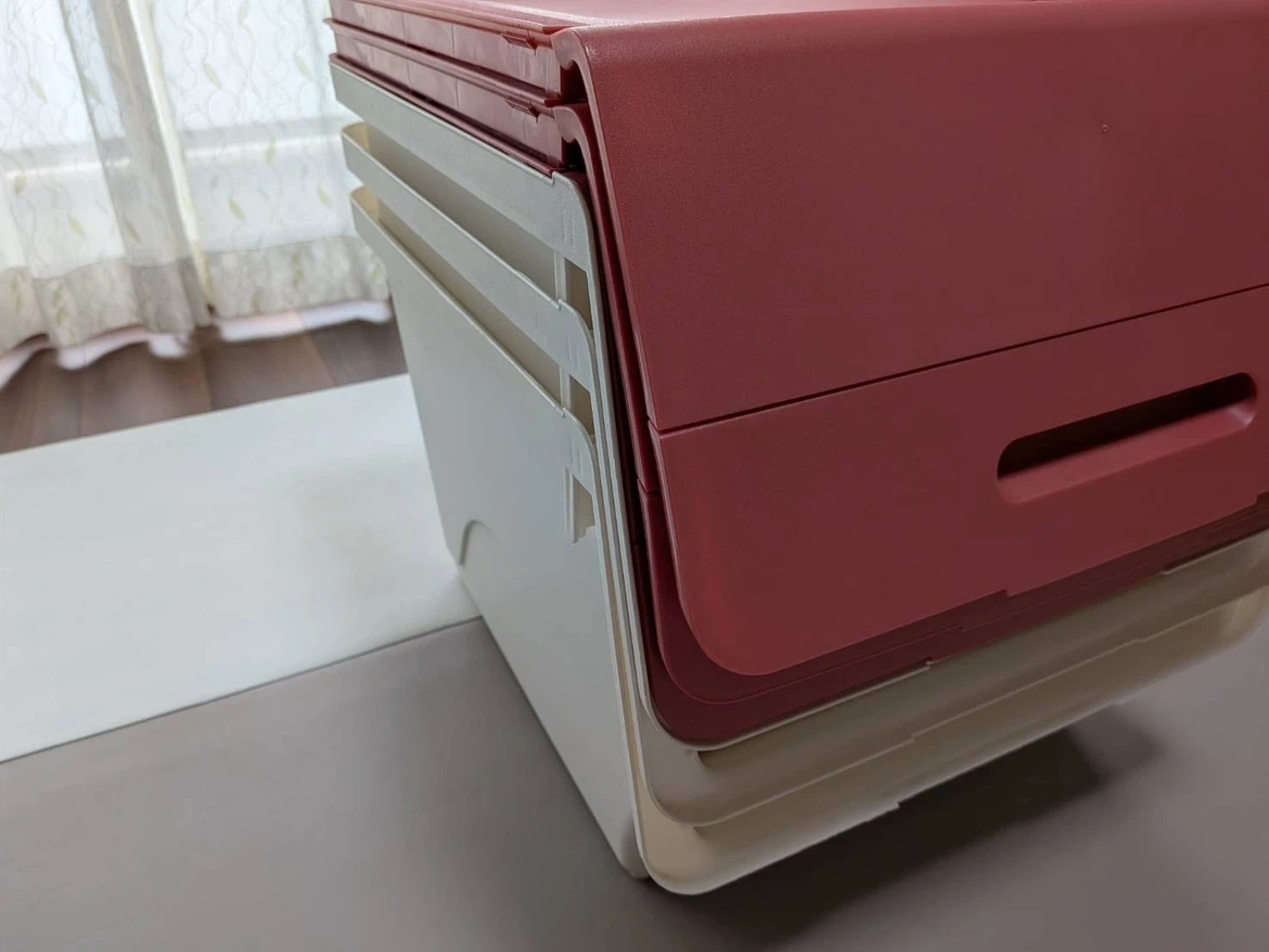 サンカ froq フロック 収納ケース 30 ピンク 3個セットの写真3枚目