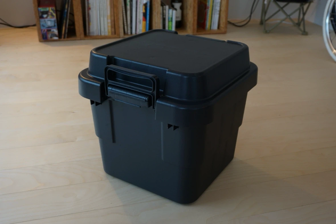 無印良品 頑丈収納ボックス ダークグレー 小