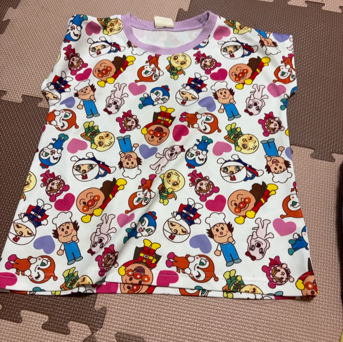 アンパンマン 総柄 半袖Tシャツ