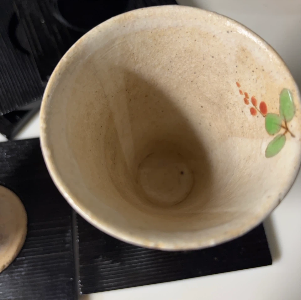 和風 陶器のフリーカップ 2客セットの写真3枚目