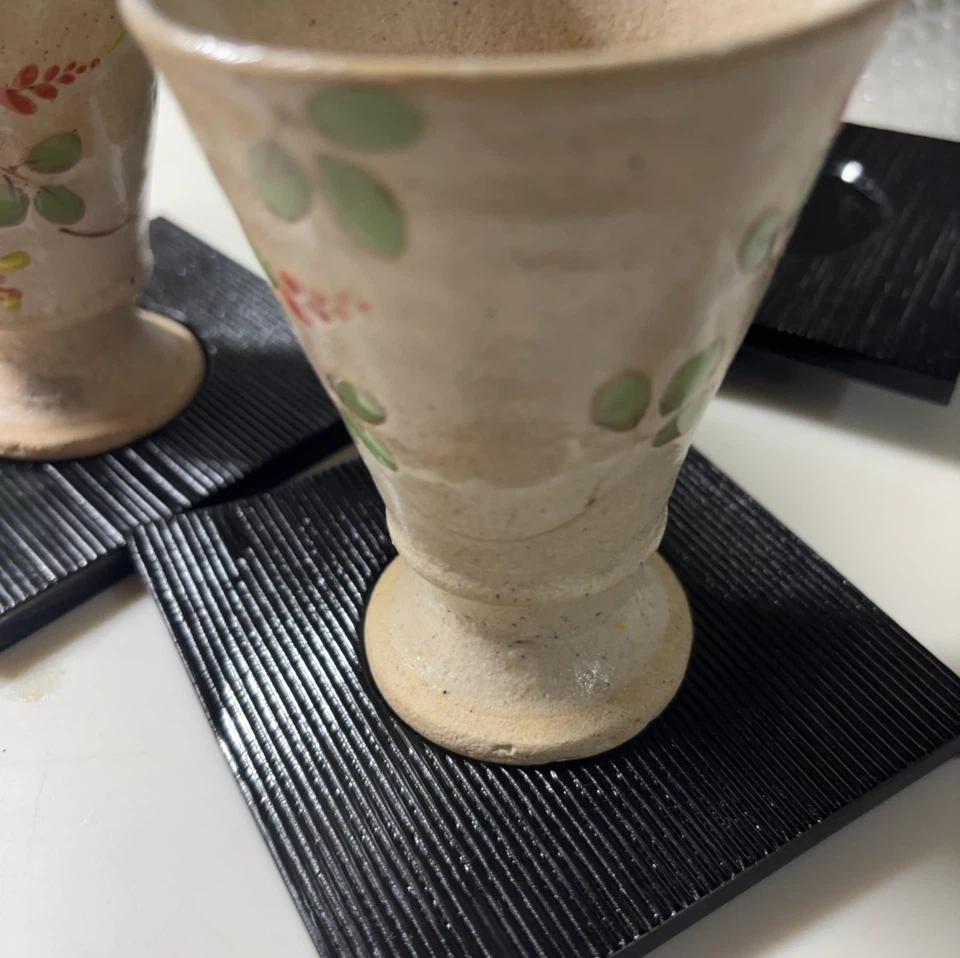 和風 陶器のフリーカップ 2客セットの写真4枚目