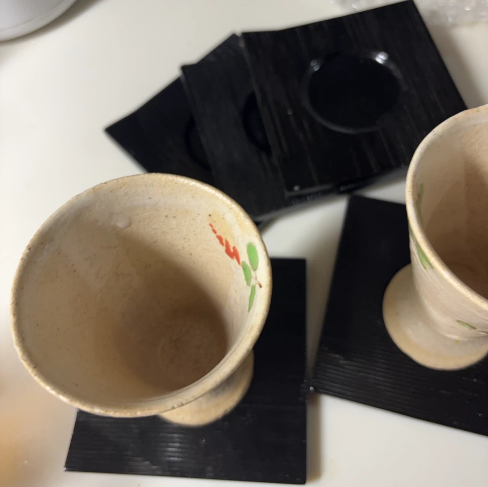 和風 陶器のフリーカップ 2客セットの写真6枚目