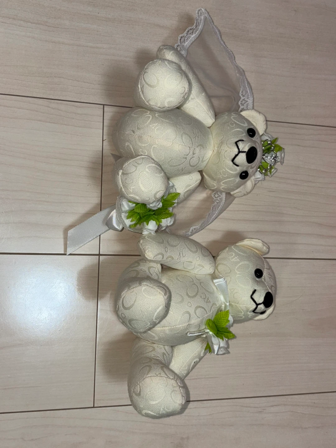 4℃ ベア ぬいぐるみ ペア ウェディングの写真3枚目