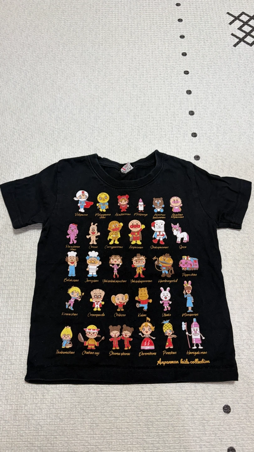 アンパンマンキッズコレクション Tシャツ 黒