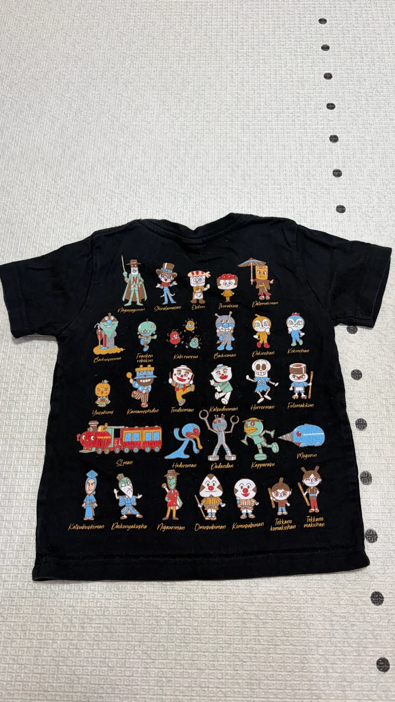 アンパンマンキッズコレクション Tシャツ 黒の写真2枚目
