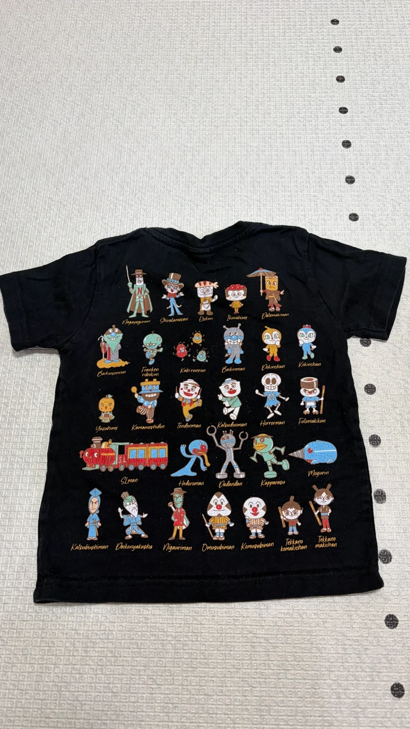 アンパンマンキッズコレクション Tシャツ 黒の写真2枚目