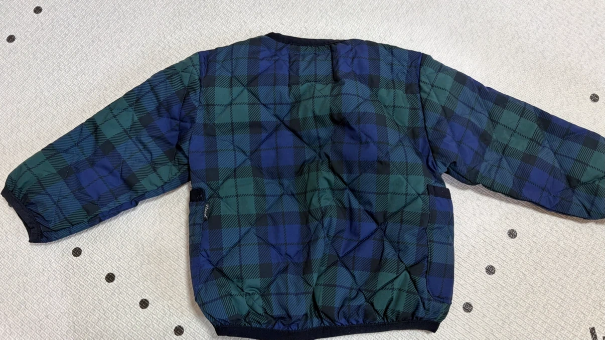 ハブアグッドハート キルティングジャケット 90cmの写真2枚目