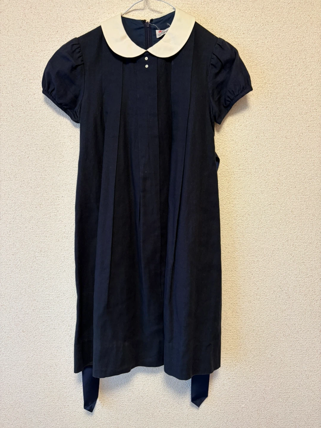 襟付きワンピース ネイビー 130cm