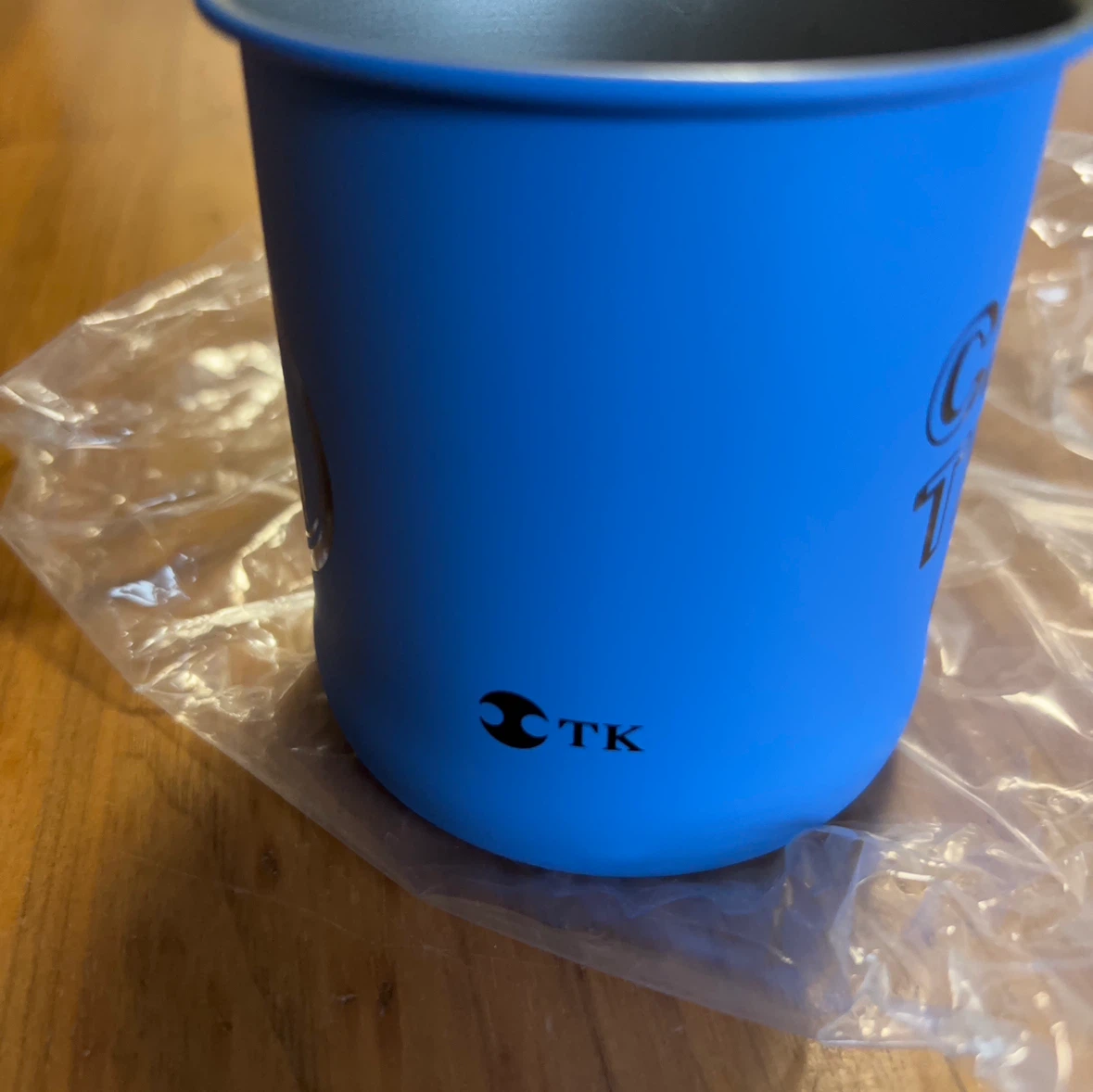 【未使用品】ステンレスマグカップ ブルー CAFE TIMEの写真3枚目