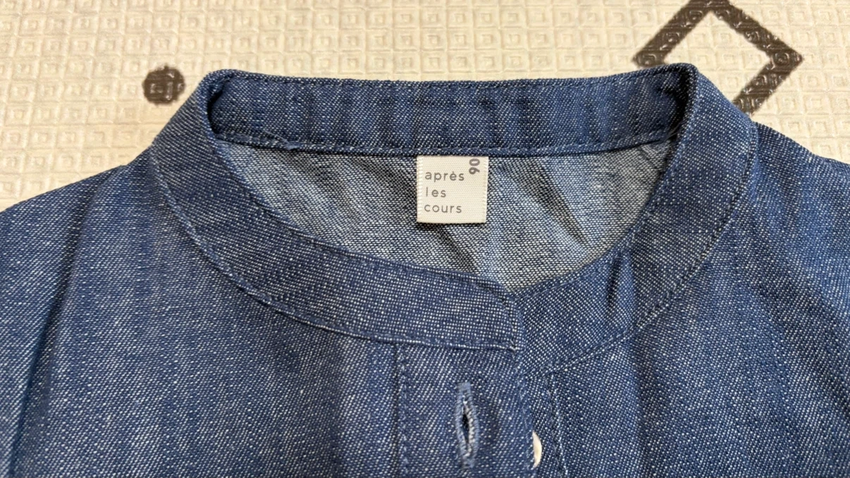 アプレレクール デニムワンピース 90cmの写真2枚目