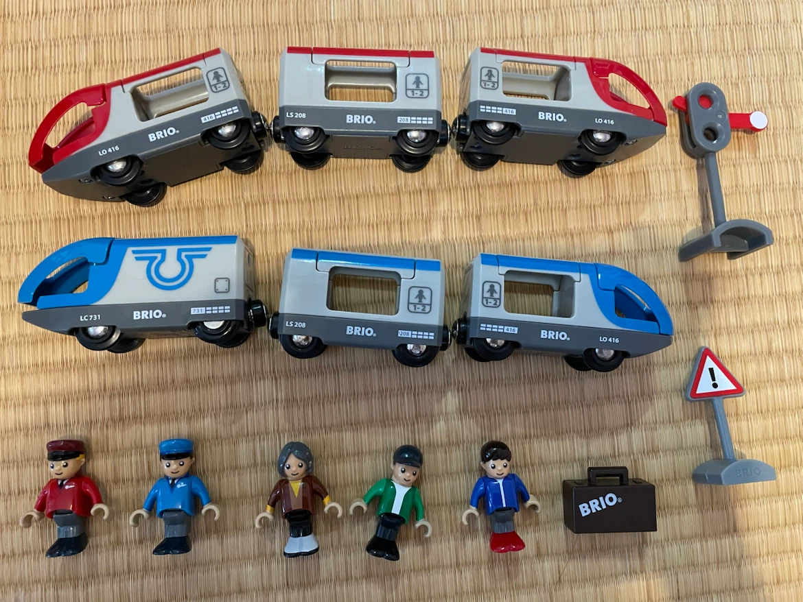 ブリオ 木製レールセット 列車 人形 駅の写真7枚目
