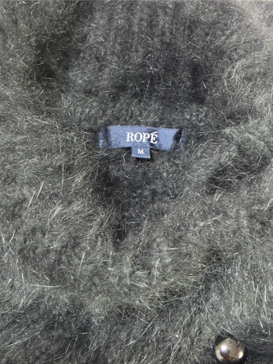値下げしました!【ROPE】 シャギーニット 半袖トップス ブラック Mの写真3枚目