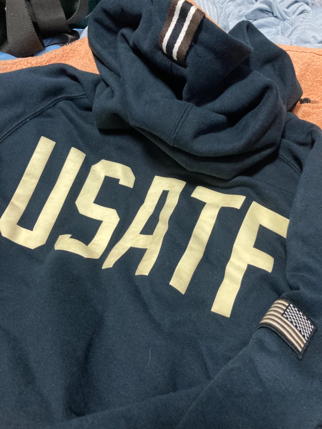 ナイキ USATF パーカー XL ダークネイビーの写真2枚目