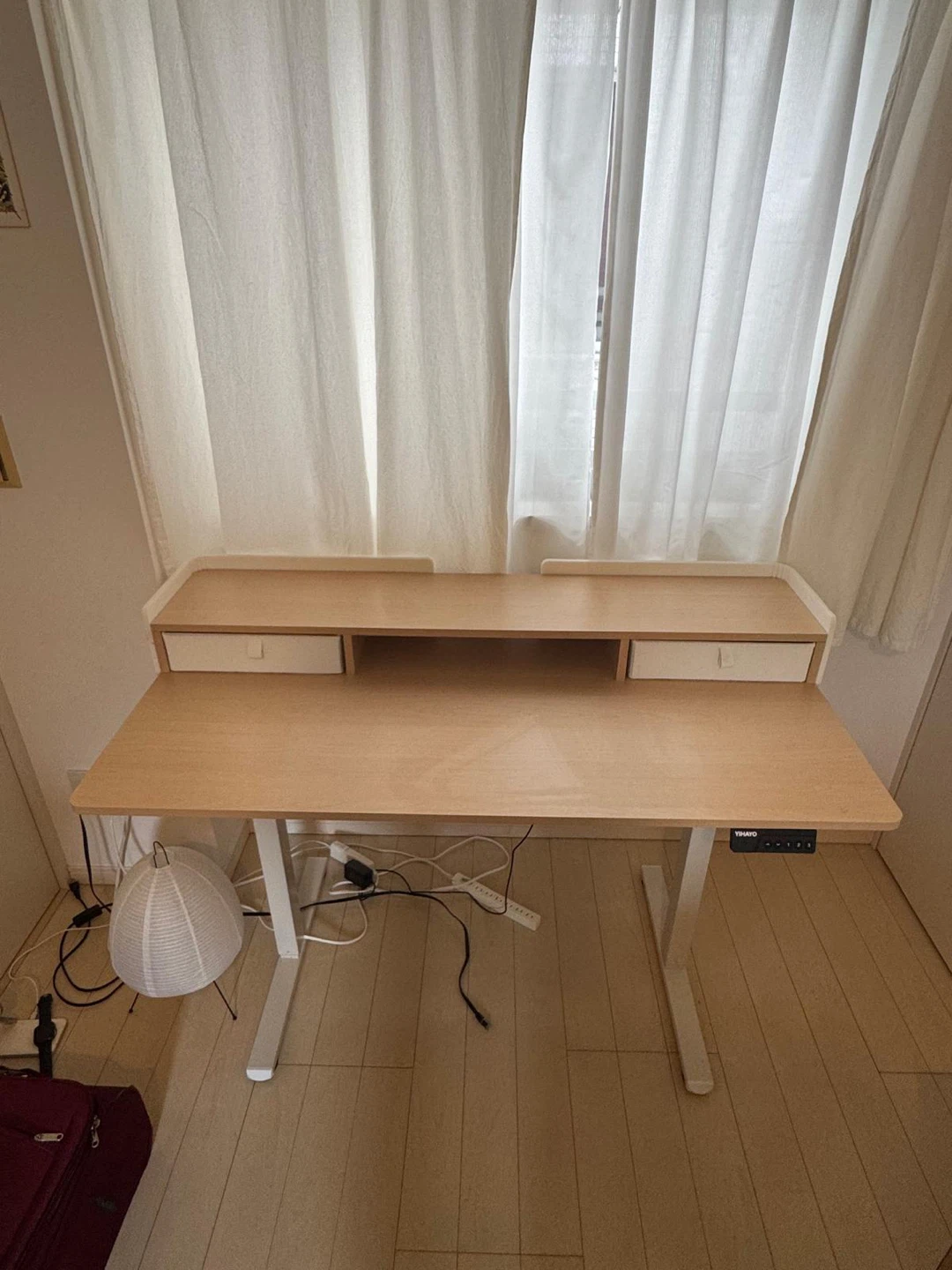 YIHAYO エレベーションデスク、高さ 70～115cm、120x60cm