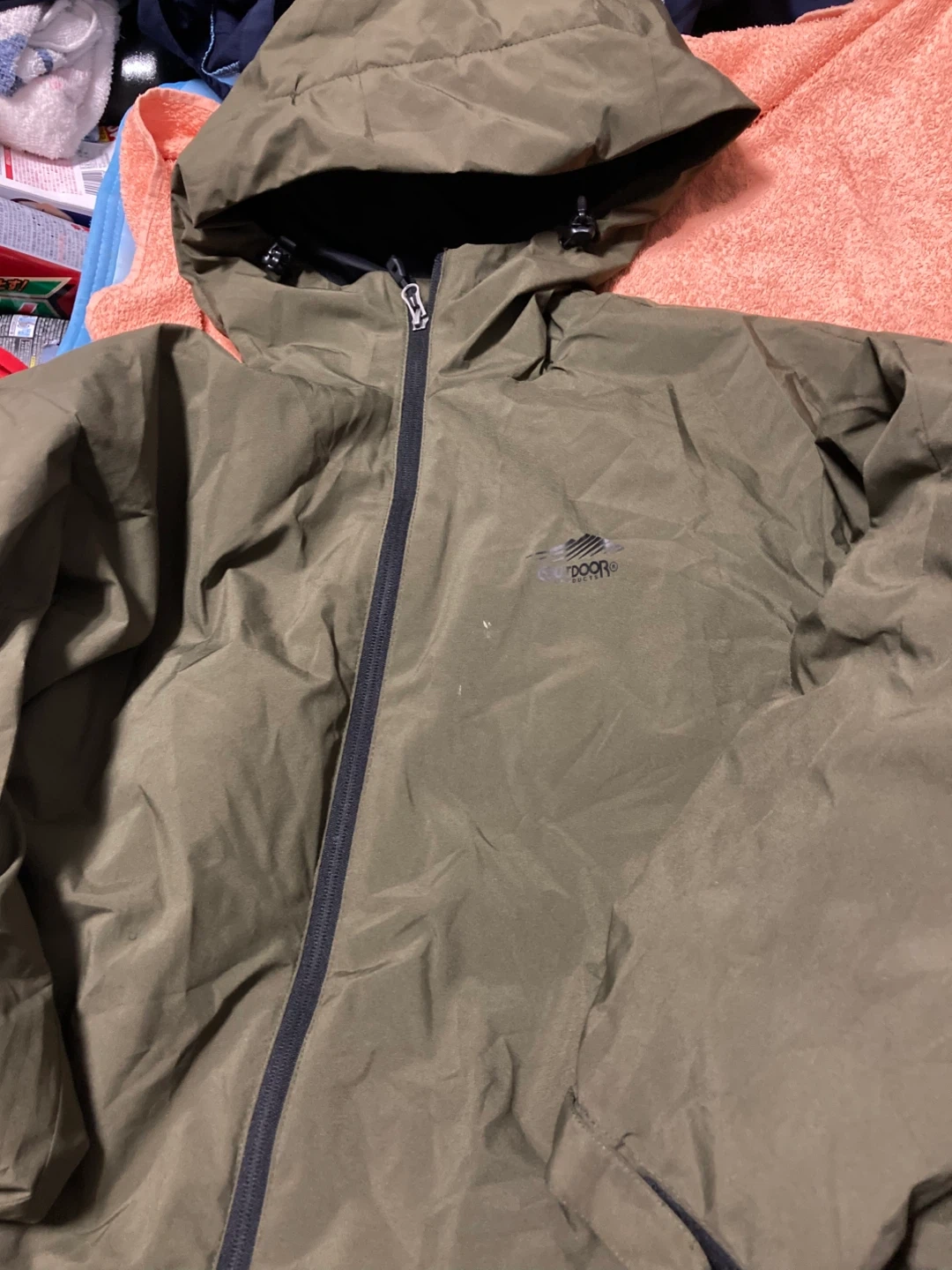 アウトドアプロダクツ 中綿ジャケット カーキ XL